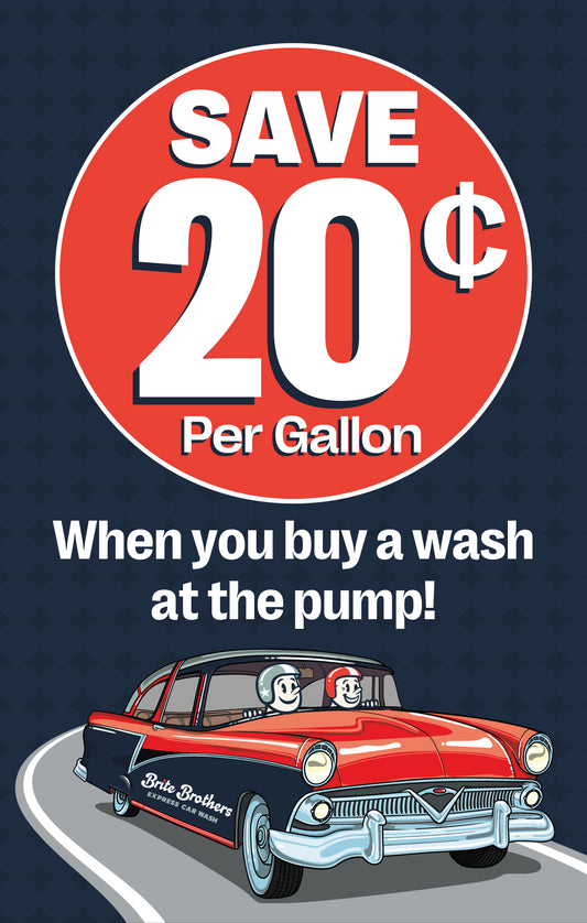 Windmaster Insert 28" x 44" "Save 20 cents on Gas"